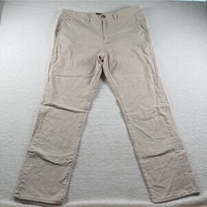 Johnnie O‎ Golf Pants Mens 36x32 Khaki Beige Cotton Blend